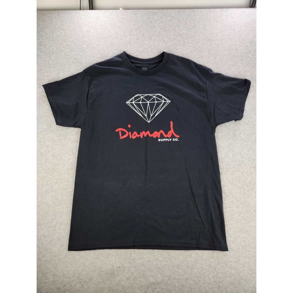 Diamond Supply Co. Women's Logo Shirt Top Skateboarding Life Black Sz Large